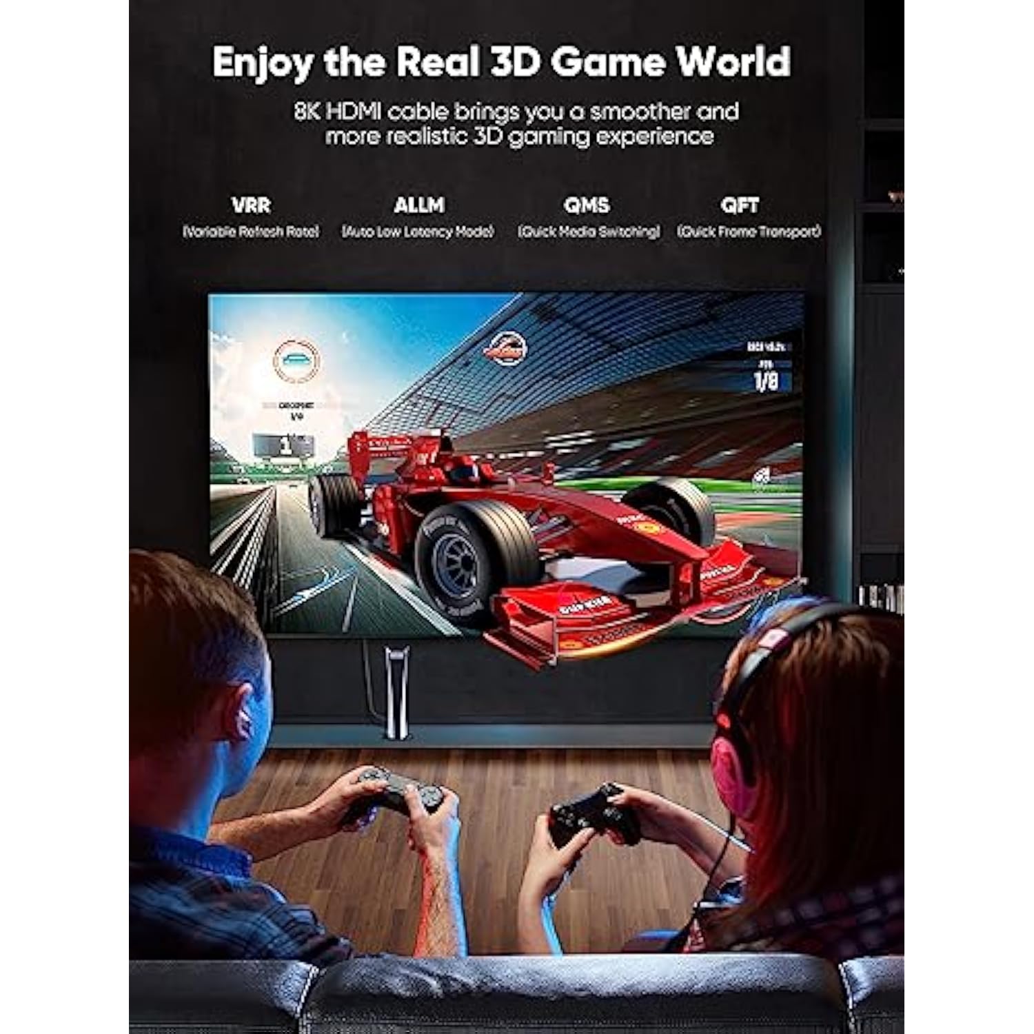 CableCreation HDMI Cable 8K, HDMI for PS4 (48Gbps, 8K@60Hz) - 6.6 Feet, Xbox S