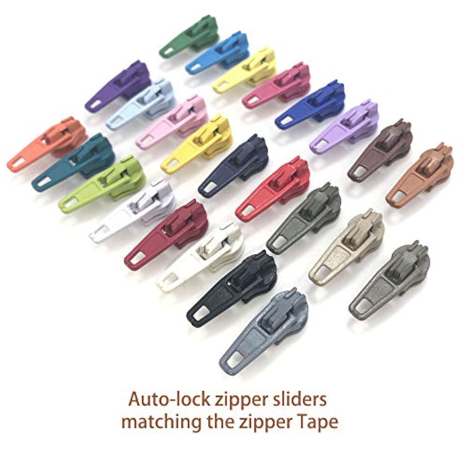 10Yards Bulk Zippers #3 Nylon Coil Zippers By The Yard With 15Pcs Auto