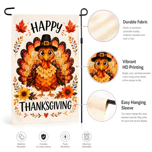 Cute Thanksgiving Turkey Pumpkin Maple Leaf Dangle Earrings Colorful Sunflower Wooden Thanksgiving Fall Earrings for Women Jewelry