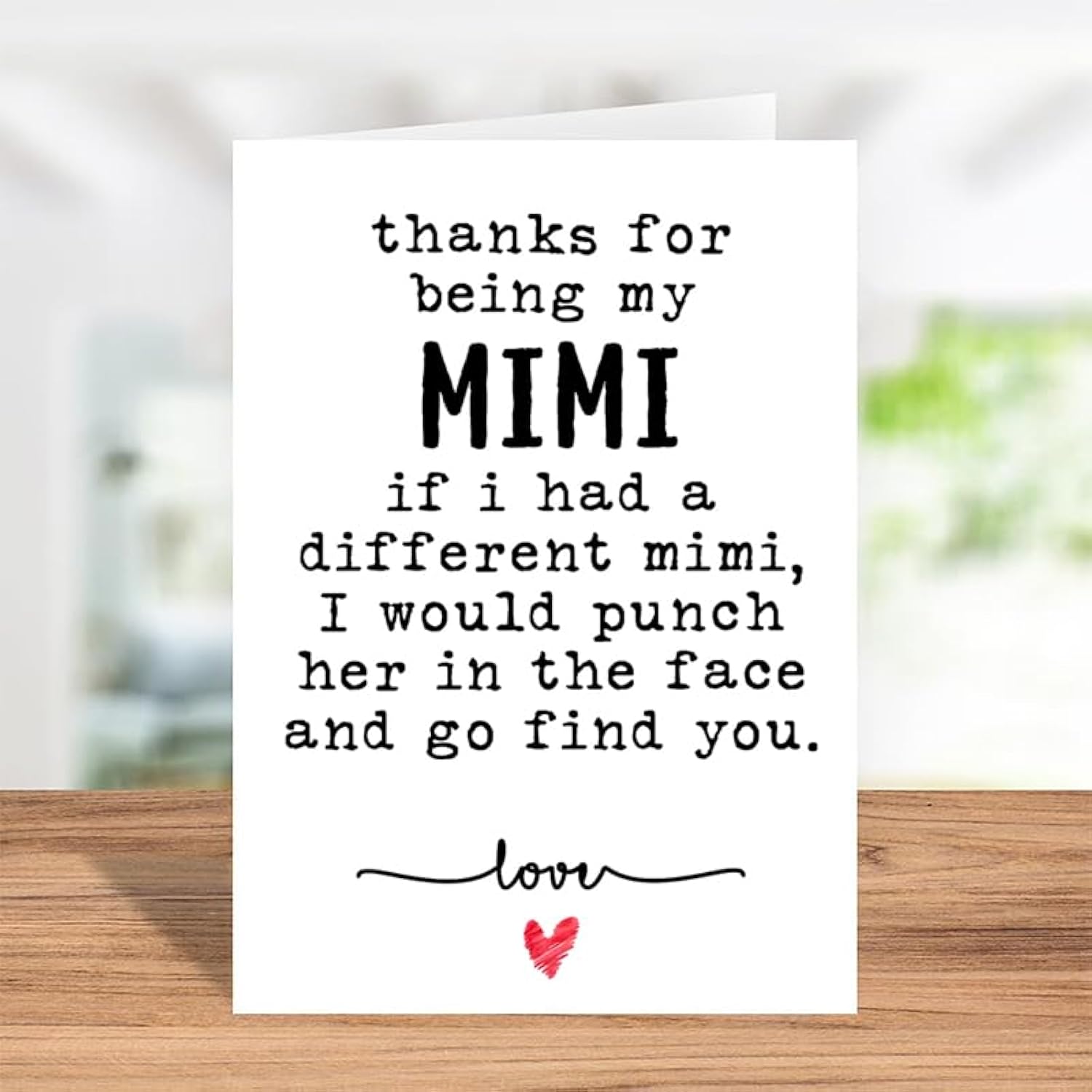 Grandma Mimi Mothers Day Card Funny Birthday Card For Grandmother Granny Nana Birthday Greeting Card For Mimi Grandma Gigi Thank You Grandma Card Hilarious Greeting Cards With Envelopes 5X7 For Mimi