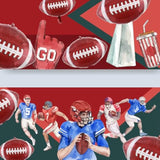 12 Pieces 21 Inches Large Foil Football Balloons, Football Shaped Aluminum Foil Balloons For Sports Themed Superbowl Party Supplies Birthday Decorations