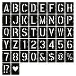 3 Inch Letter Stencils Symbol Numbers Craft Stencils, 42 Pcs Reusable Alphabet Templates Interlocking Stencil Kit For Painting On Wood, Wall, Fabric, Rock, Sign, Diy Art Projects