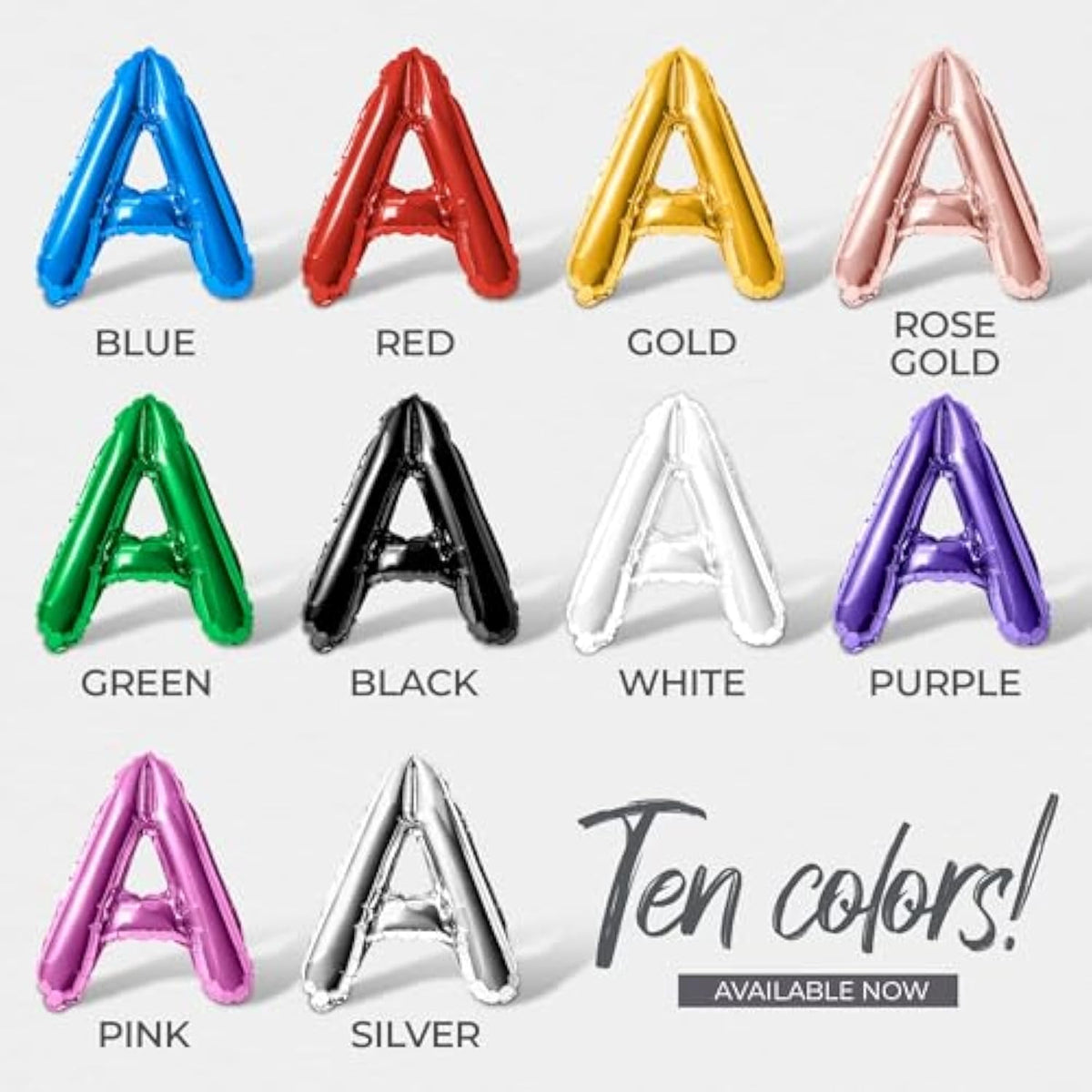 Letter Balloons "Til Death To Us" 16" Foil Mylar Alphabet for Halloween Party