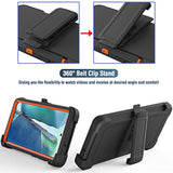 Case For Galaxy Note 20 With Clip, Heavy-Duty Tough Rugged Shockproof Drop Protective Cover Cases For Samsung Galaxy Note 20, Black+Orange