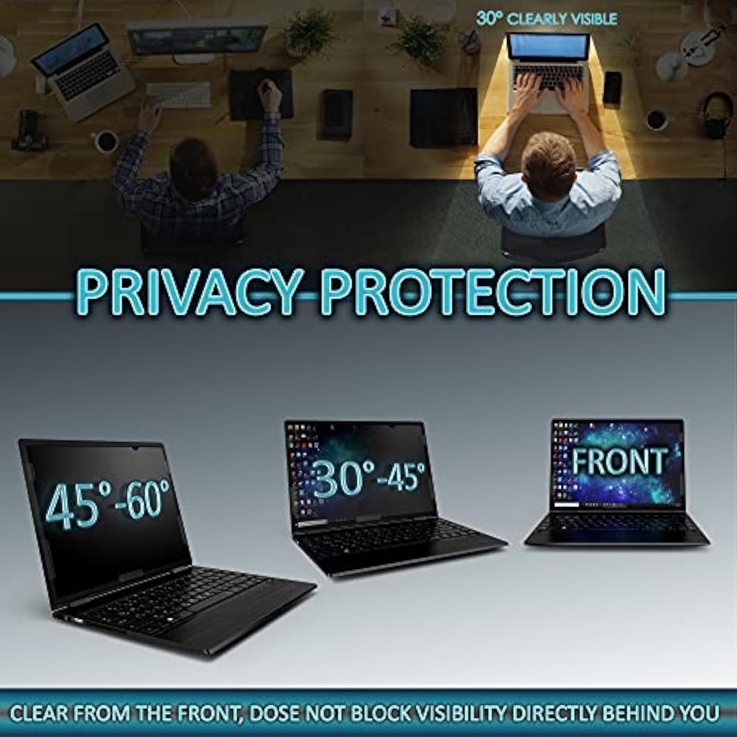 Privacy Screen Filter for 14 Inches Laptop, Anti-Glare and Anti Blue Light Screen Protector