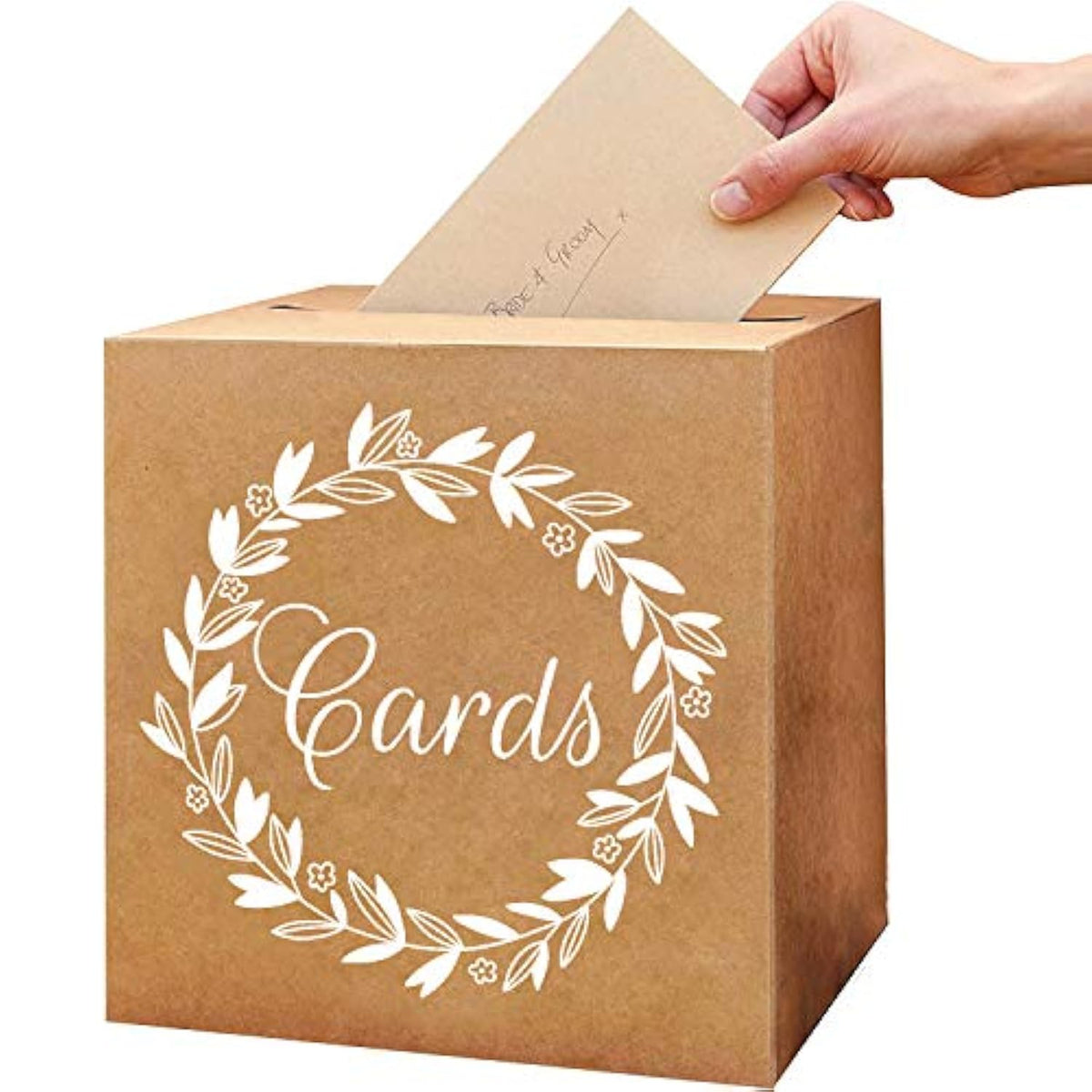 Kraft Card Box Wedding Favors Post Boxes Cardboard Wedding Party Decor Table Centerpiece