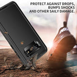Heavy Duty Shockproof 3 Layers Full Body Protection Rugged Cover Case for Samsung Galaxy S10 Plus, Black
