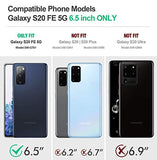 Guardian Series For Samsung Galaxy S20 Fe 5G Case (2020 Release), Full-Body Hybrid Reinforced Shockproof Protective Rugged Clear Bumper Cover Case With Built-In-Screen Protector, Black/Clear
