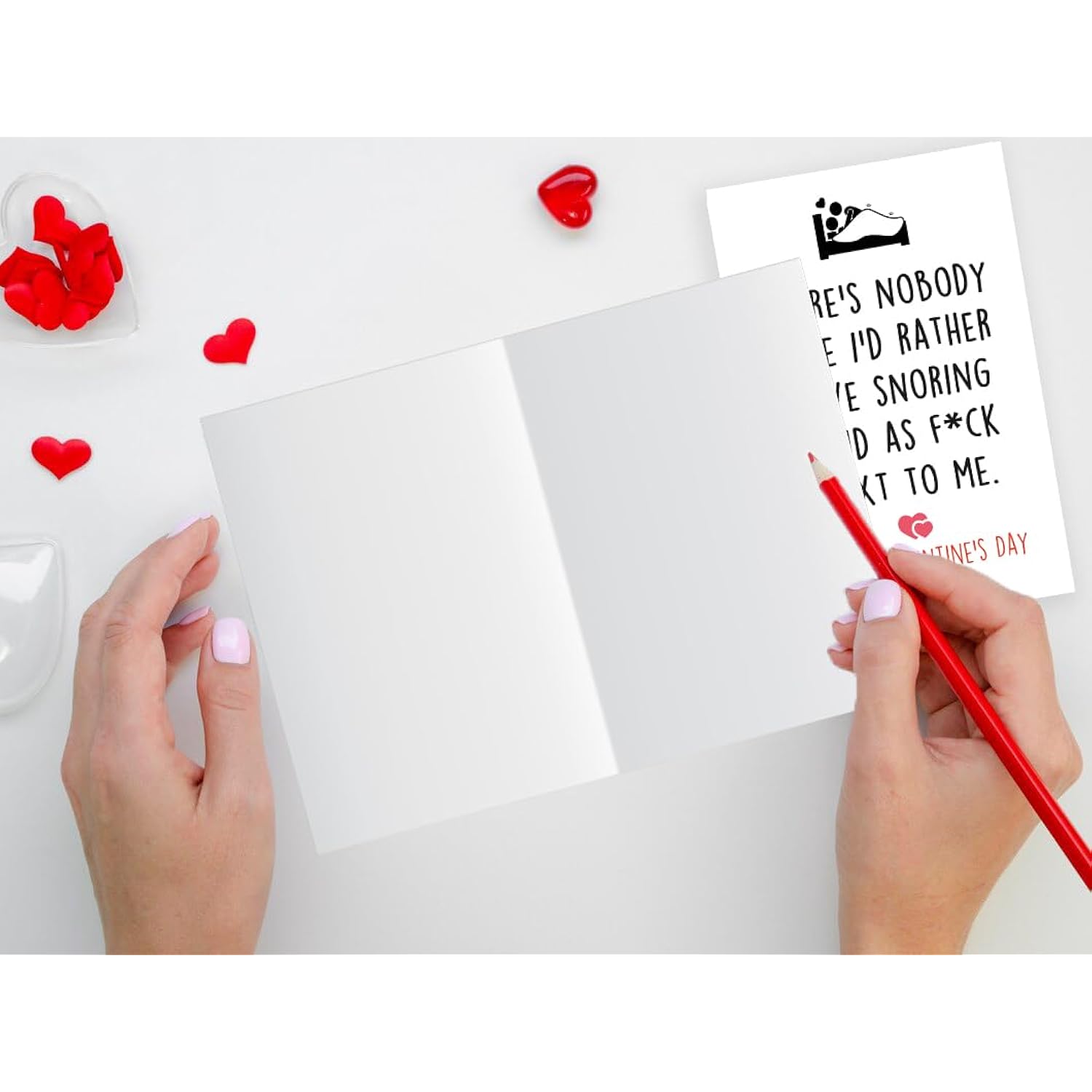 Naughty Valentines Day Gift For Husband, Funny Valentines Day Cards For Boyfriend, Romantic Vday Gifts For Fiance Hubby, Humorous Snoring Anniversary Card