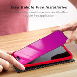 Compatible With Iphone 15 Privacy Screen Protector Tempered Glass 28 Degree Anti Spy Gradient Colorful Mirror Effect With Alignment Frame Full Coverage Anti Bluelight Bubble Free Film 2