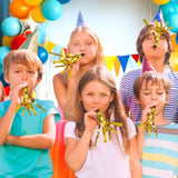 24-Pack Gold Glitter Noise Makers for Parties and Holidays