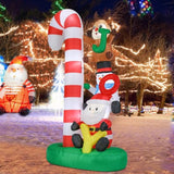 Christmas Inflatables Christmas Blow Up Yard Decorations Christmas Inflatable Candy Cane Santa Clause Snowman Reindeer H