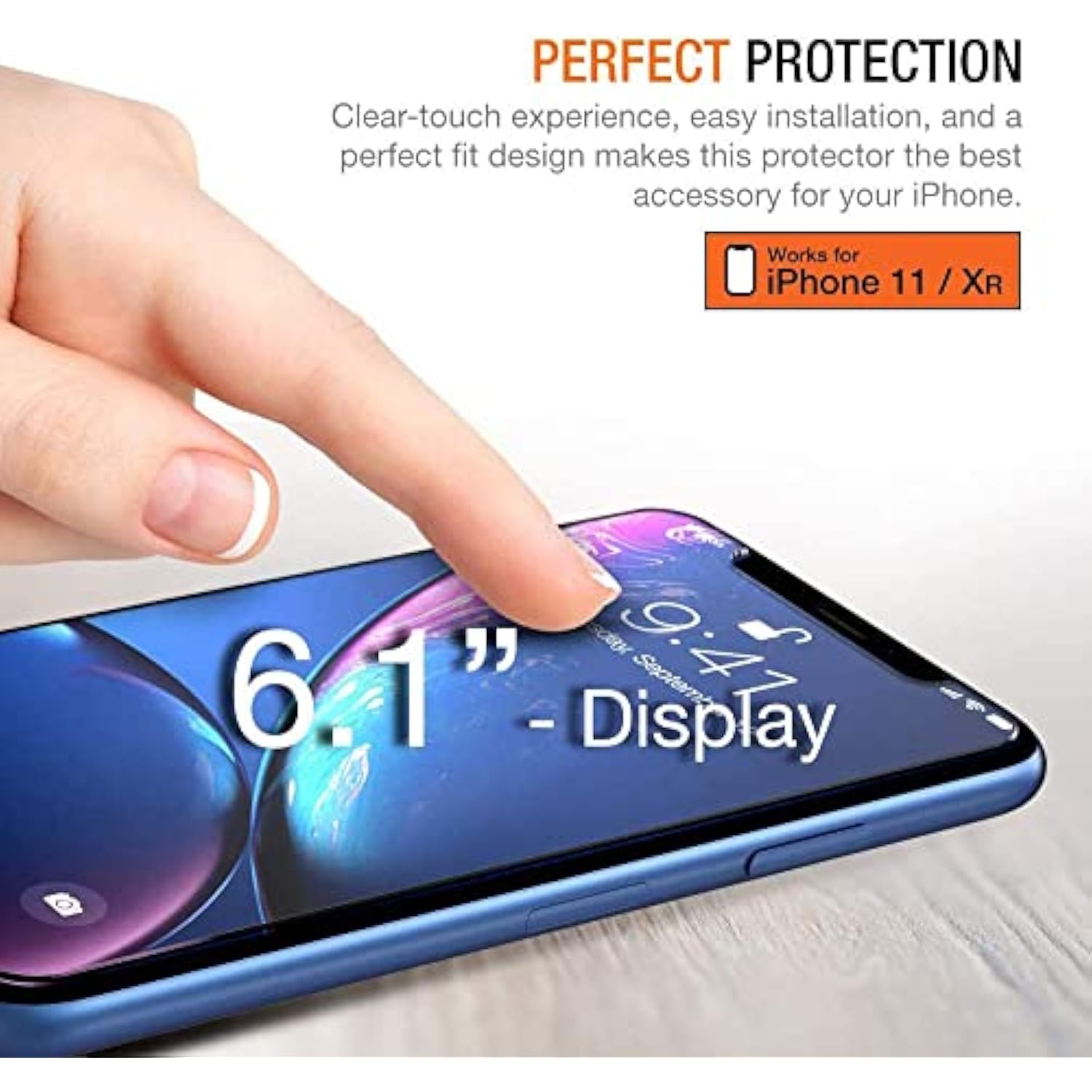 Tempered Glass Screen Protector Designed for Apple iPhone 11 (2019) / iPhone XR (2018) - 3 Pack