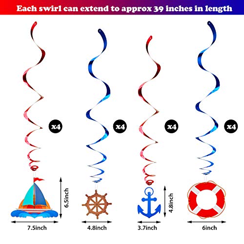 18 Pieces Nautical Party Decorations Cruise Door Banner
