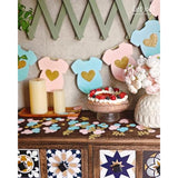 9Pcs Blue Pink Baby Shower Bodysuit Paper Garland Gender Reveal Decor