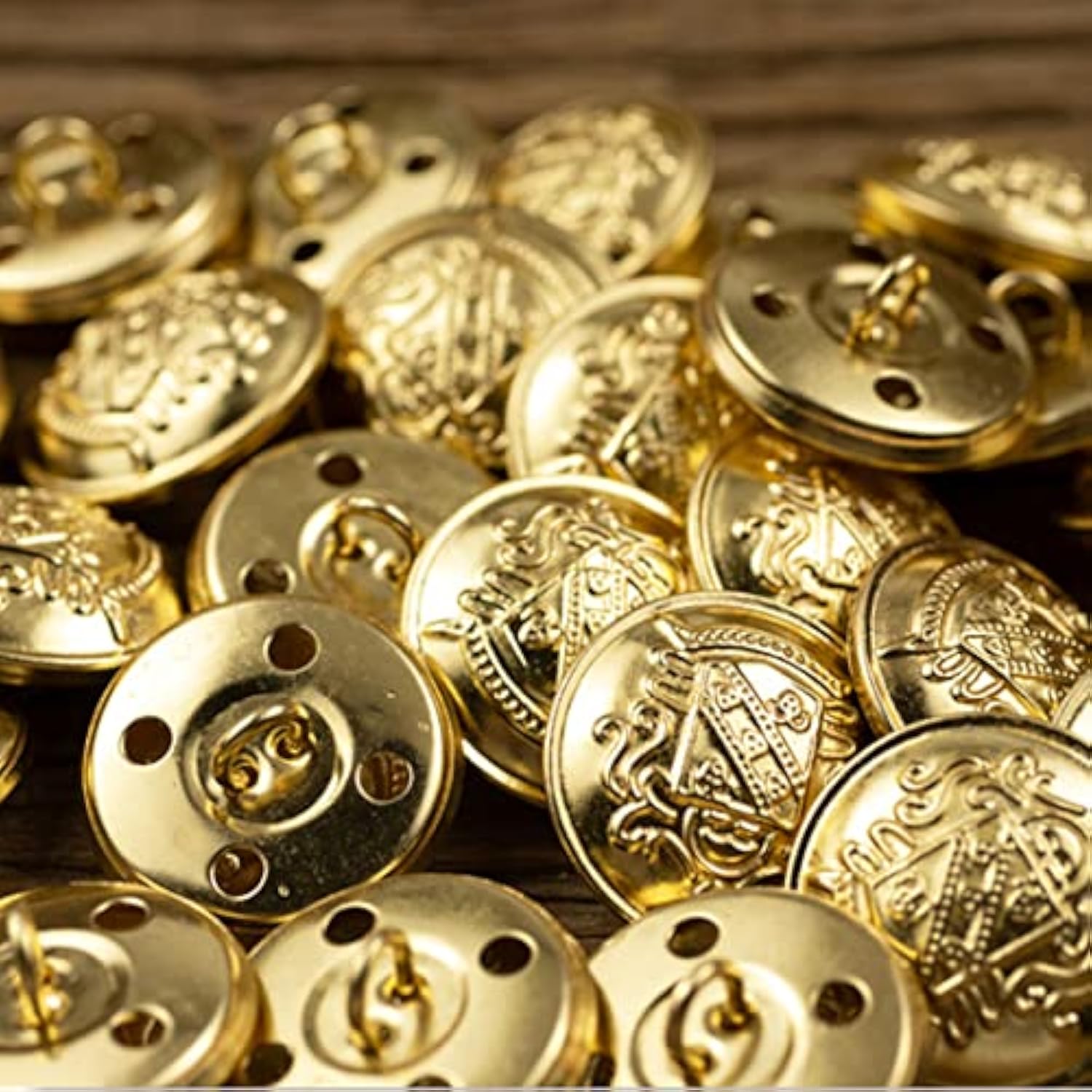 14Pcs Retro Metal Blazer Buttons Brass Buttons Suitable For Suits, Spo