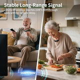 2.4G Digital Wireless TV Headphones - for Seniors - 164FT Range No Signal Drop, Voice Enhancer & 3 Tone, L/R Balance, Spare Battery, Stereo TV