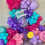 Pink Blue Purple Balloons, Pink And Purple Balloon, Teal Blue Hot Pink Metallic Purple Balloons Gold Confetti Balloon For Gilrs Birthday Baby Shower Party Wedding Bridal Shower Decorations