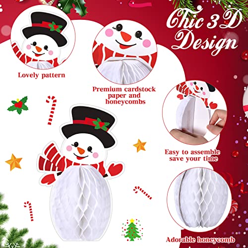 Christmas Honeycomb Decorations Table Toppers Centerpieces