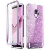 i-Blason Cosmo Series Case for Galaxy S9 (2018 Release), Slim Full-Body Stylish Protective Case with Built-in Screen Protector (Purple)