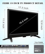 19" FHD LED TV, 1080p, Dual Tuners, HDMI, USB, 12V, Dual Speakers for RV/Boat