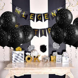40pcs Galaxy Balloons Outer Space Party Decor Black Star Balloons for Kids