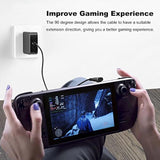 90 Degree Right Angle Usb-C Male To Usb-C Female Adapter, 2 Pack Up And Down 9
