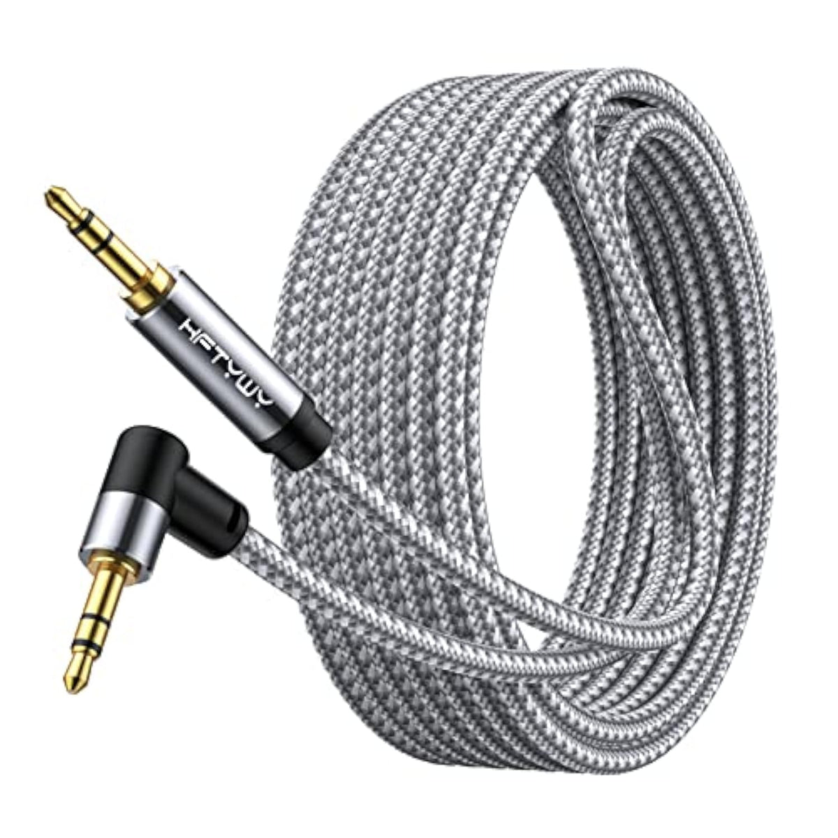 Aux Cord,20 Ft 3.5Mm Audio Cable Headphone Cable Male To Male Stereo Hi-Fi Sound Nylon Braided Aux To Aux 1/8 Cable For Car Home Stereos Speakers Tablets, Speakers