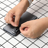 Screen Protector For Redmi Note 10 5G/Poco M3 Pro 5G,With 2Pcs Tempered Glass,1Pc Camera Lens Protector,1Pc Backing Carbon Fiber Film [Fingerprint Reader,Easy To Install]