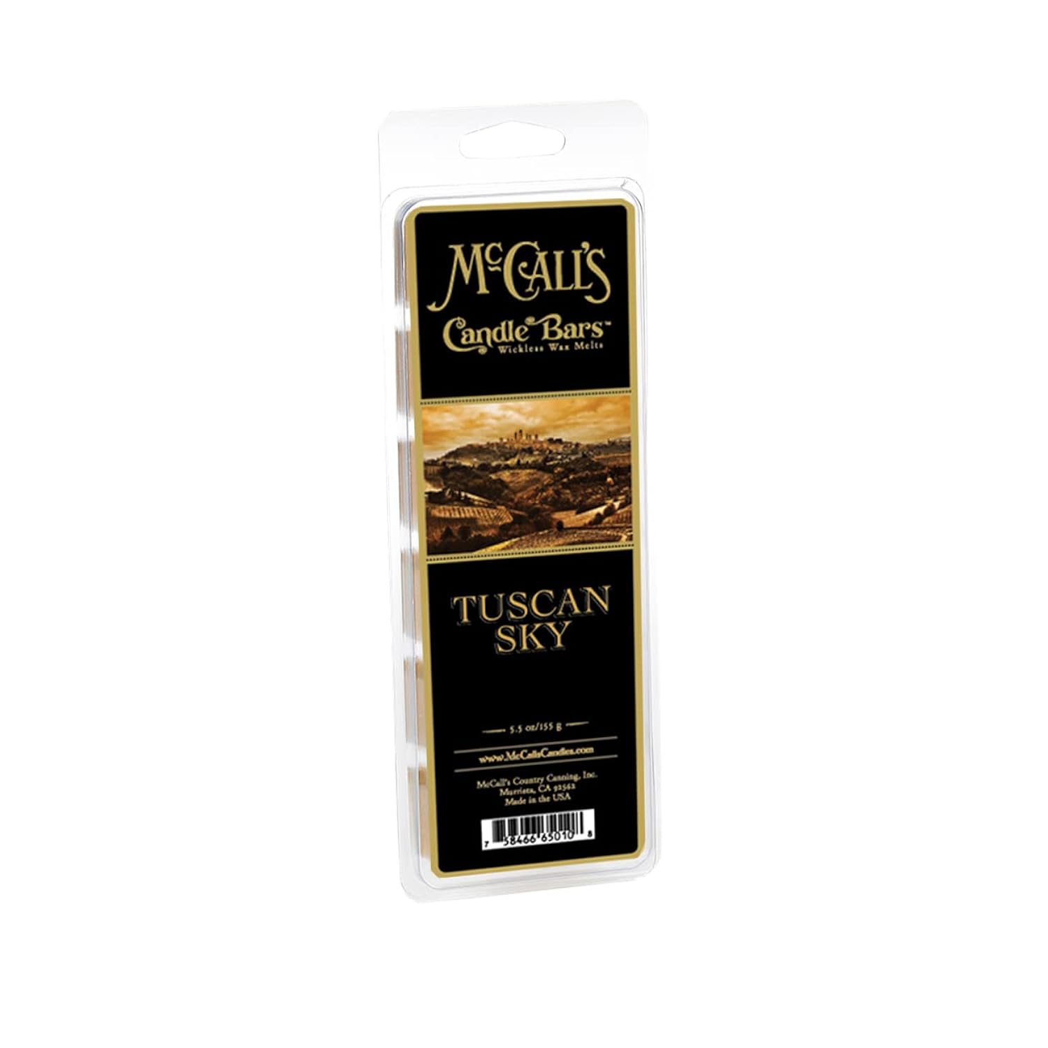5.5 oz Pack Candle Bars - TUSCAN SKY by McCall's Country Canning