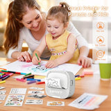 Sticker Printer, S1 Mini Portable Thermal Mini Inkless Label Printer With Bluetooth Stable Connection & Clear Printing For Notes, Journal, Home, Office, Kids, Diy Free App With Multiple Templates