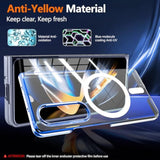 Galaxy Z Fold4 Clear Case with Strong Magnetic and Wireless Charging