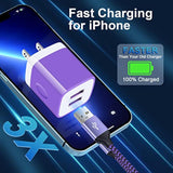 Usb Charger Block, Double Usb Wall Charger 3-Pack Fast Charging Block Charger Box Cube Power Brick Plug Adapter Base For Iphone 16 15 14 13 12 11 Pro Max Xs Xr X,Samsung Galaxy S24 Ultra,Pixel 9