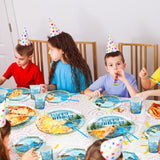 192 Pcs Fishing Birthday Decorations Fishing Birthday Party Disposable Plates And Napkins Set Fisherman Party Paper Tableware Supplies Serve 24