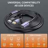 Usb 2.0 Type A Male To A Female Active Repeater Extension Cable 50Ft, High Spe