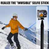 110"/2.8m Carbon Fiber Invisible Selfie Stick,9.2ft Extended Super Long Pole for Insta360 X5/X4 Insta 360 X3 ONE X2, ONE R, ONE X, ONE GO 3S 3 2