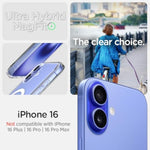 Spigen for iPhone 16 Case, Ultra Hybrid MagFit [Compatible with Magsafe] [Anti-Yellowing] [Military-Grade Protection] - White