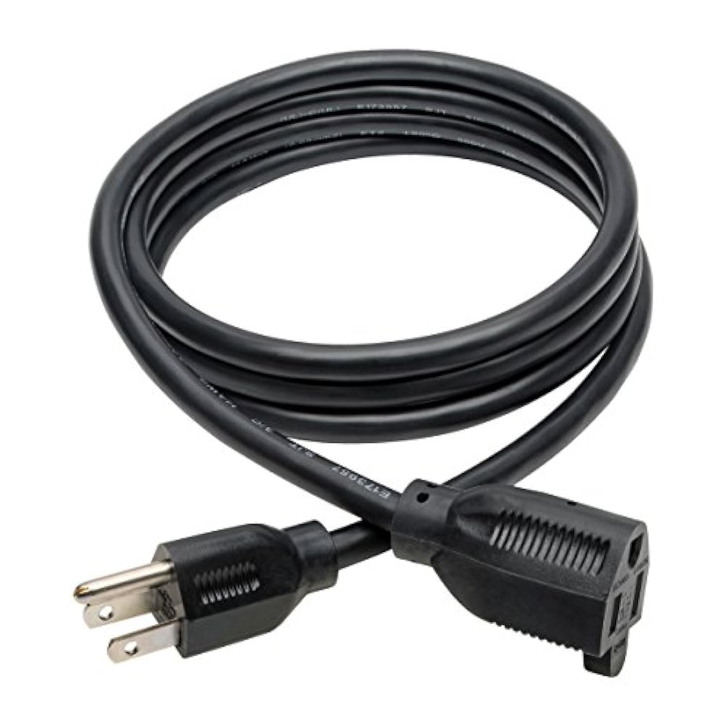 Tripp Lite Heavy-Duty Power Extension Cord 15A, 14AWG (NEMA 5-15P to NEMA 5-15R) 6-ft.(P024-006) Black