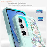 for  Galaxy A35/A55 5G Case: Cute Flowers Floral Design for Girls Women Slim Soft TPU Bumper Shockproof Silicone Cell Phone Cover A35 A55