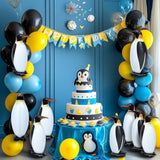 6 Pcs 20.5 Inch Inflatable Penguin Large Walking Penguin Party Decorations For Christmas Winter Birthday Party Baby Show