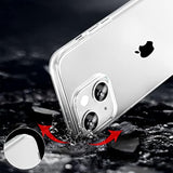 Phone Case Compatible With Iphone 13 & Iphone 14, Clear Case Shockproof Protective Bumper Slim Cover For 6.1 Inch