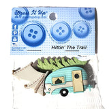 Hittin The Trail Camping Buttons Set