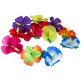 36Pcs Hawaiian Hibiscus Flowers Artificial Hibiscus Flower Fake Hibiscus Flowers Petal For Beach Party Decoration