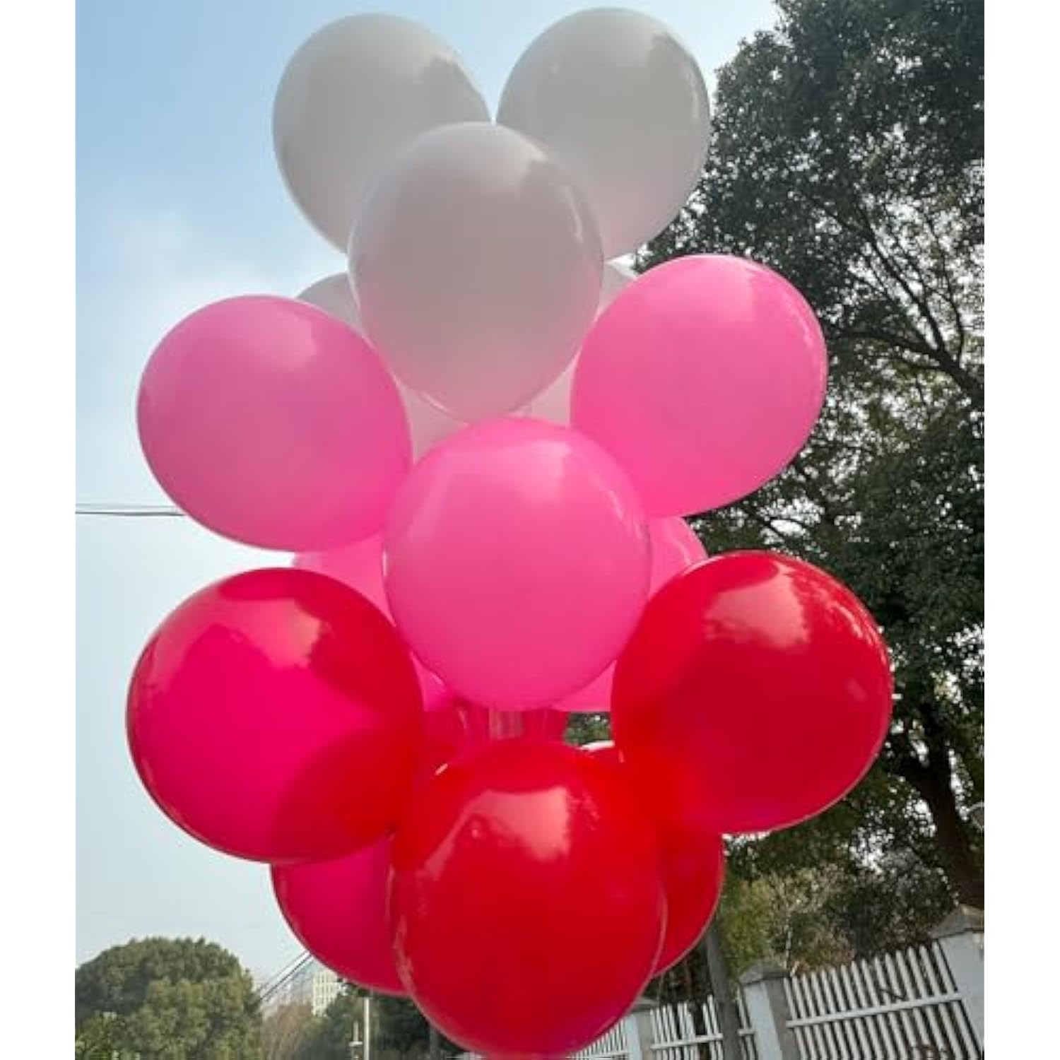 60 Pcs 12 Inch Latex Balloons In Red, Pink And White, Perfect For Valentine'S Day, Christmas, Girl'S Birthday, Graduation, Wedding And Baby Shower Party Balloons Decorations