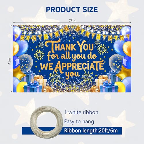We Appreciate You Banner Employee Appreciation Day Backdrop
