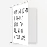 Happy Love Card For Fiance Fiancee, Sweet Long Distance Relationship Gifts For Him Her, Funny Anniversary Card For Boyfriend Girlfriend, Unique Miss You Gift Idea For Husband Wife