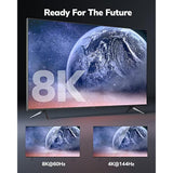 8K Hdmi 2.1 Cable 30Ft, 48Gbps Ultra High Speed Black Braided Hdmi Cord - Get