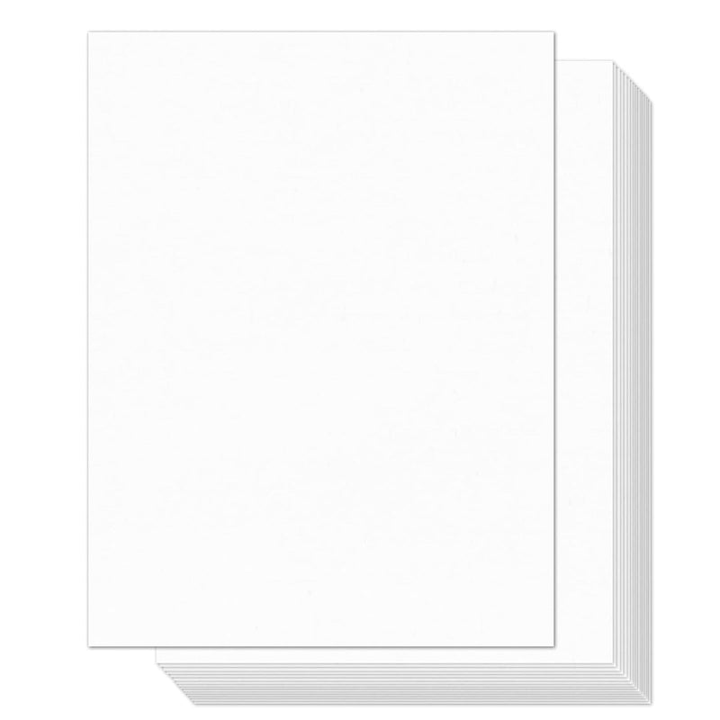 100 Sheets White Cardstock 8.5 X 11" Thick Paper, 250Gsm/92Lb Construction Pap