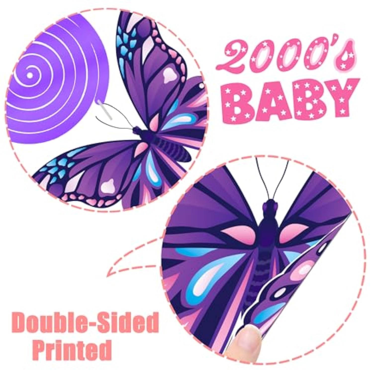 20Pcs Y2K Party Hanging Swirls 2000S Pink Birthday Party Decorations For Girls I Love 00‘S Theme Ceiling Swirl Streamers For Hot Girl Bday Retro 2000S Female Bachelorette Party Supplies