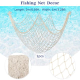 Party Decorations, Natural Fish Net With Fringe Curtain And Bubble Garlands For Nautical Decor Pirate Party Kids Birthday Under The Sea Party Mermaid Decor Room Wall Decor